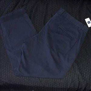 GAP straight leg khakis-Navy. 14. NWT.